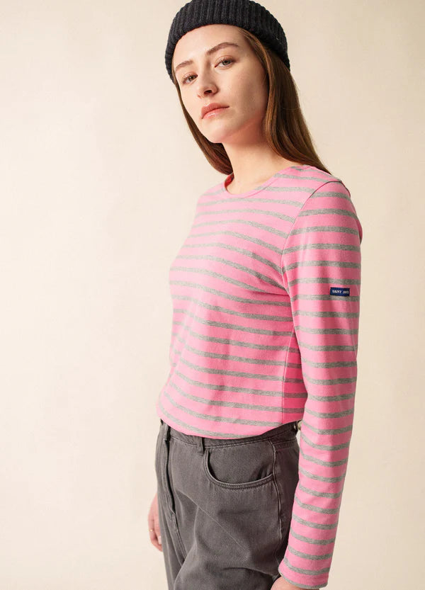 Minquidame Hollywood Pink Striped Top | Saint James