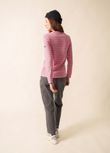 Minquidame Hollywood Pink Striped Top | Saint James