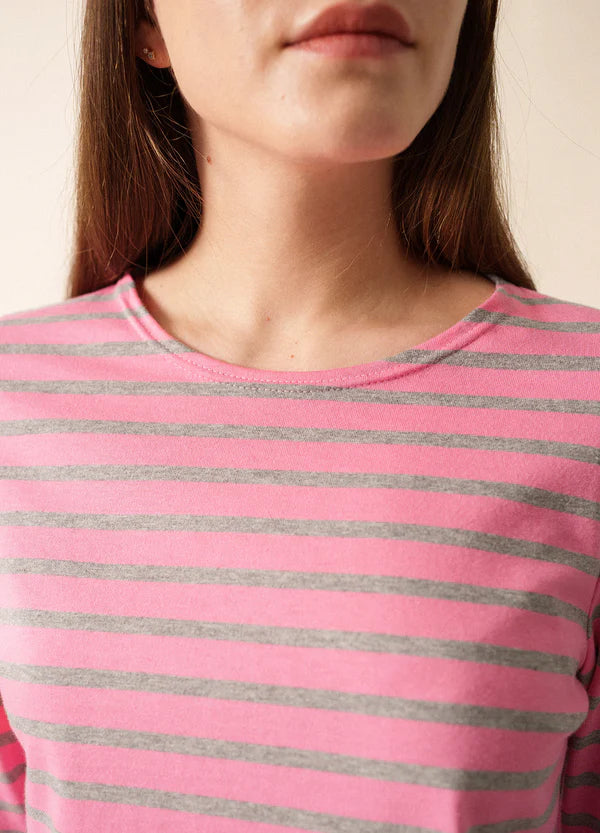 Minquidame Hollywood Pink Striped Top | Saint James