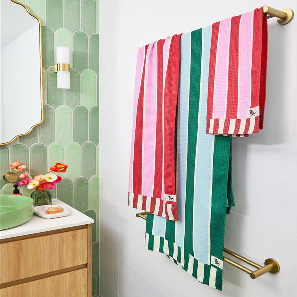 Cherry Bomb Waffle Quick Dry Towels | Dock & Bay