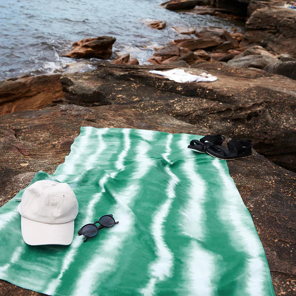 Tie Dye Quick Dry Beach Towels - Large | Mellow Medow | Dock & Bay