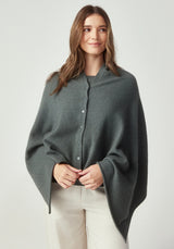 Kapua Cashmere Button Cape in Kamuka | Untouched World
