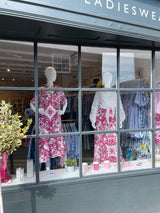 The June Linen Dress in Pink Swirl | Sartoria Saracena