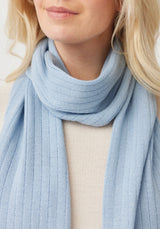 Rib Merino Scarf in Cascade | Untouched World