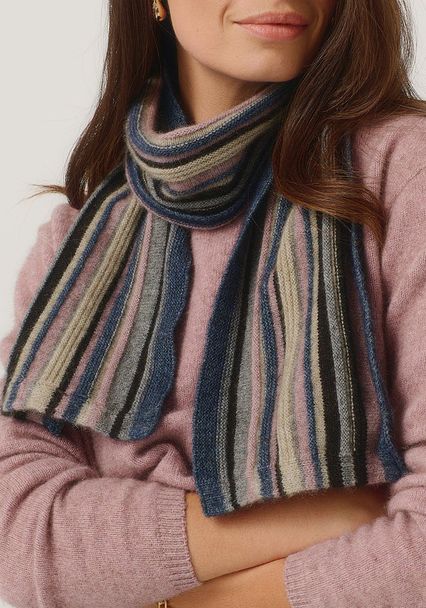 Ziggy Scarf in River/Rose | Merinomink