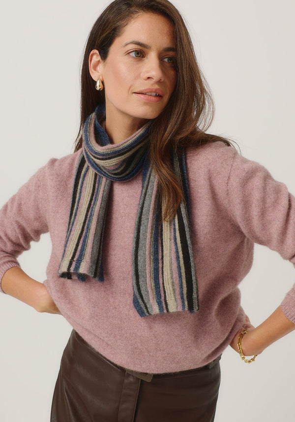Ziggy Scarf in River/Rose | Merinomink