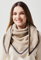 Stripe Kerchief in Latte | Merinomink