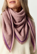 Stripe Kerchief in Rose Dust | Merinomink