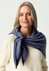 Stripe Kerchief in Waterfall | Merinomink