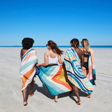 Groovy Dunes Quick Dry Beach Towels - Large | Dock & Bay | group on beach