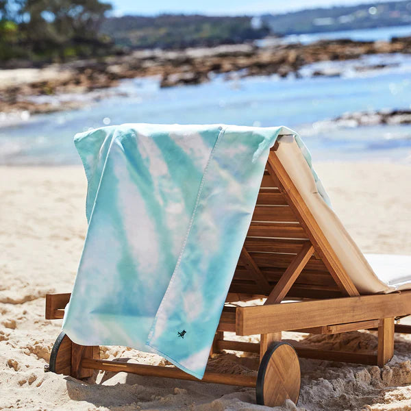 Tie Dye Quick Dry Beach Towels - Large | Blue | Dock & Bay