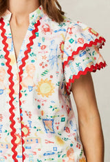 Ria Frill Blouse | FeeG