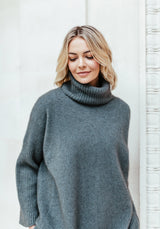 Audra Cape Sweater in Feather | Merinomink