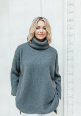 Audra Cape Sweater in Feather | Merinomink