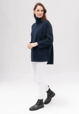 Audra Cape Sweater in Zephyr | Merinomink at Sarah Thomson Melrose | UK Stockist | Styled on model
