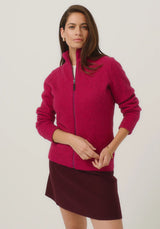 Jaya Zip-Up Jacket in Lupin | Merinomink