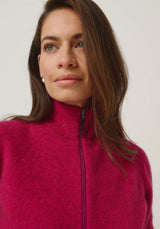 Jaya Zip-Up Jacket in Lupin | Merinomink