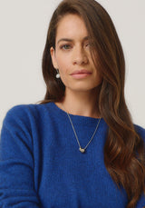 Mia Crew Jumper in Dusty Blue | Merinomink
