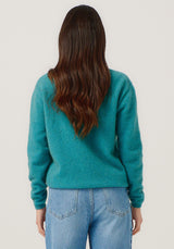 Mia Crew Jumper in Glacier | Merinomink