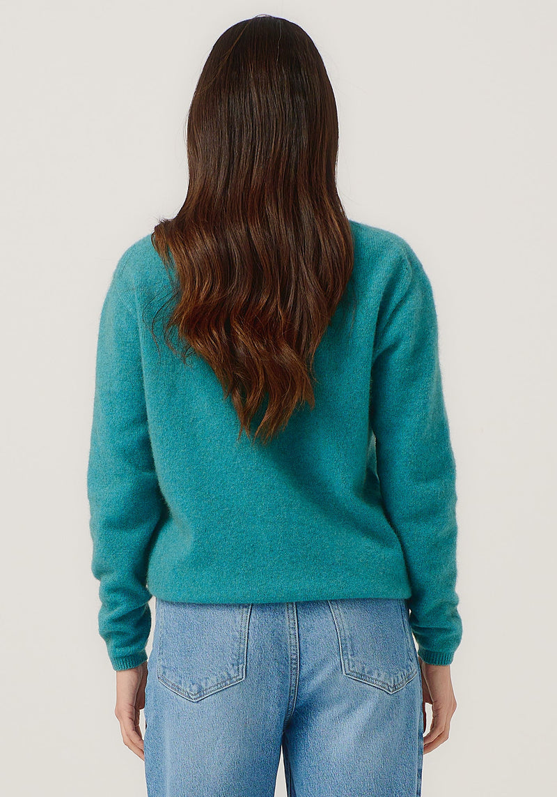 Mia Crew Jumper in Glacier | Merinomink