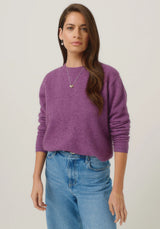 Mia Crew Jumper in Lilac | Merinomink