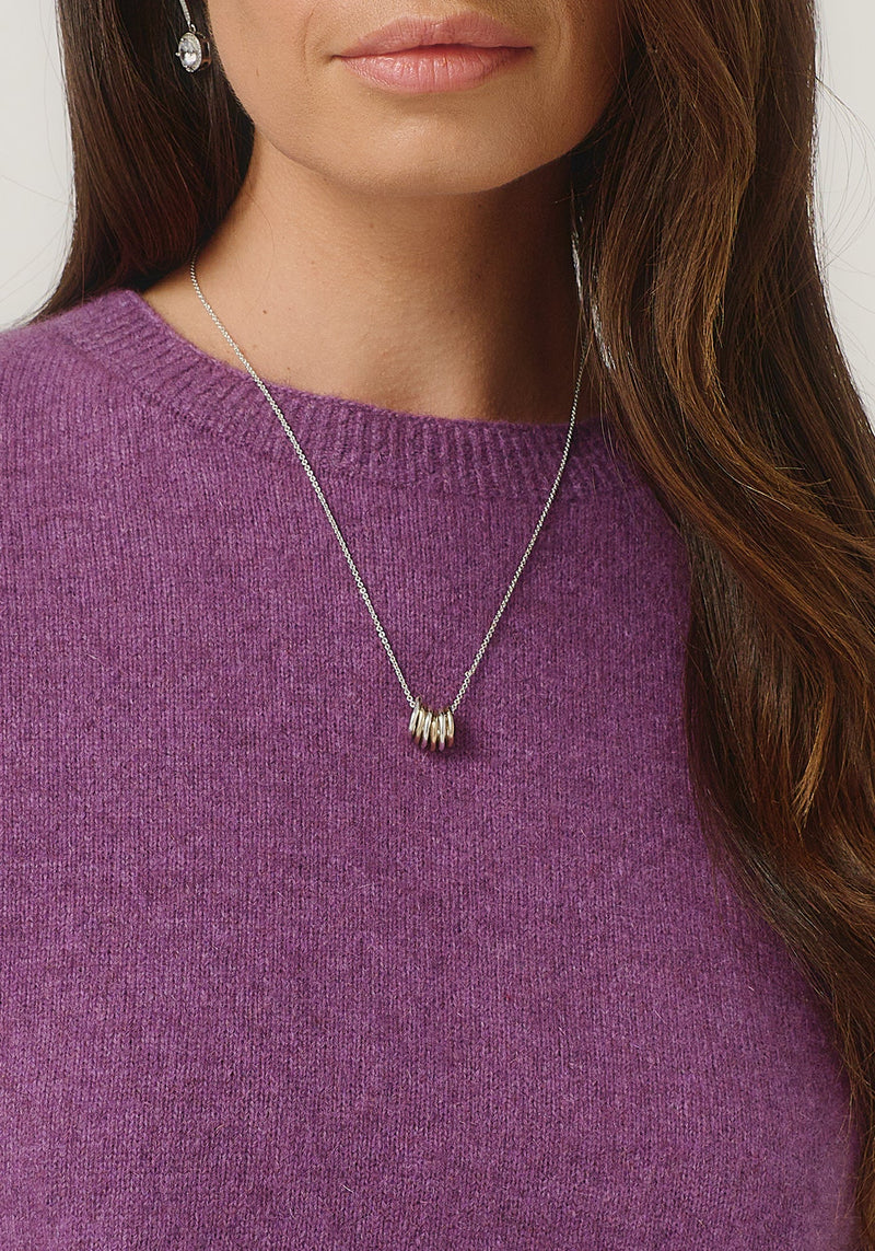 Mia Crew Jumper in Lilac | Merinomink