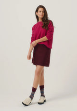 Mia Crew Jumper in Lupin | Merinomink