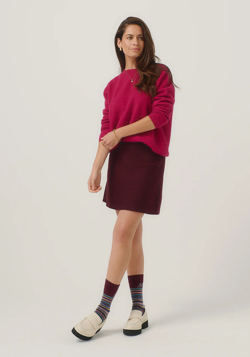 Mia Crew Jumper in Lupin | Merinomink