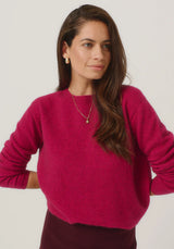 Mia Crew Jumper in Lupin | Merinomink
