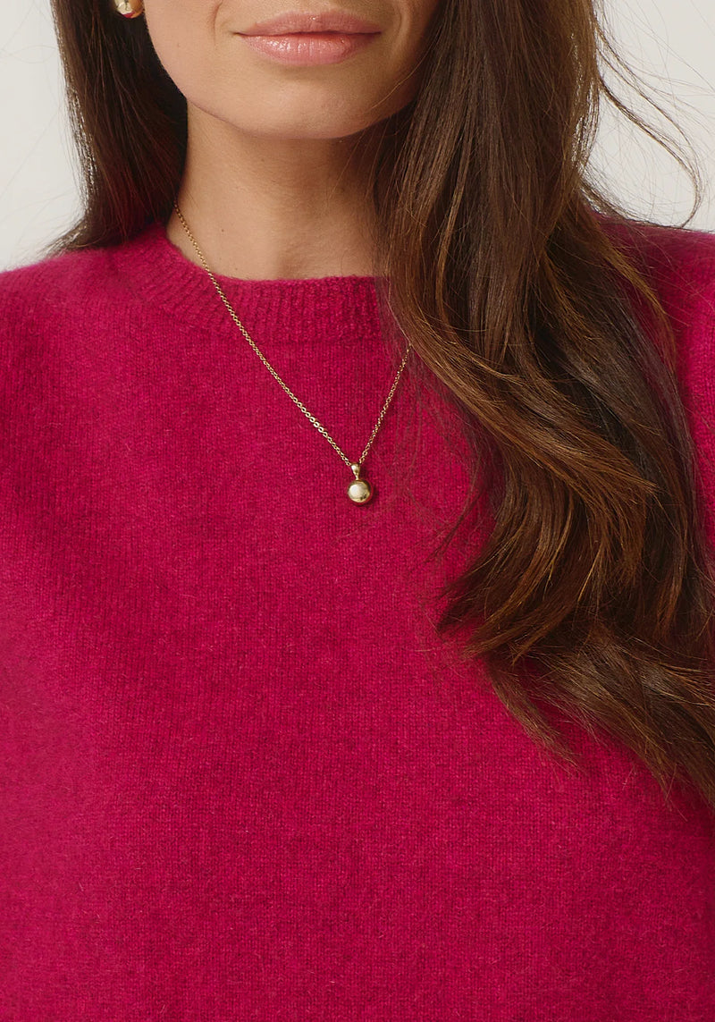 Mia Crew Jumper in Lupin | Merinomink