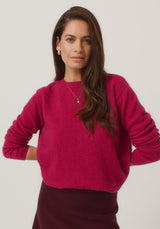 Mia Crew Jumper in Lupin | Merinomink