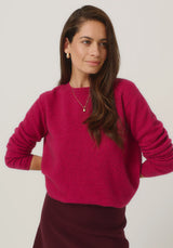 Mia Crew Jumper in Lupin | Merinomink