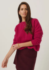 Mia Crew Jumper in Lupin | Merinomink