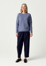Mia Crew Jumper in Waterfall | Merinomink