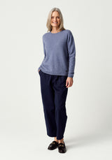 Mia Crew Jumper in Waterfall | Merinomink