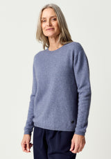 Mia Crew Jumper in Waterfall | Merinomink