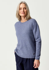 Mia Crew Jumper in Waterfall | Merinomink