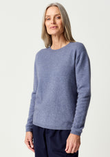 Mia Crew Jumper in Waterfall | Merinomink
