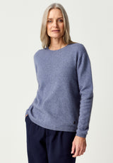Mia Crew Jumper in Waterfall | Merinomink