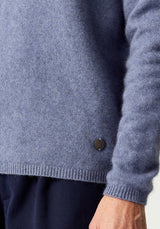 Mia Crew Jumper in Waterfall | Merinomink