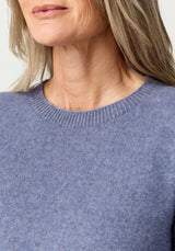 Mia Crew Jumper in Waterfall | Merinomink