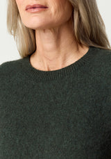 Mia Crew Jumper in Wilderness | Merinomink