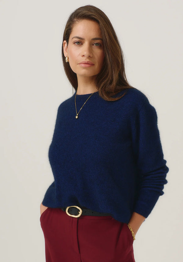 Mia Crew Jumper in Zephyr | Merinomink
