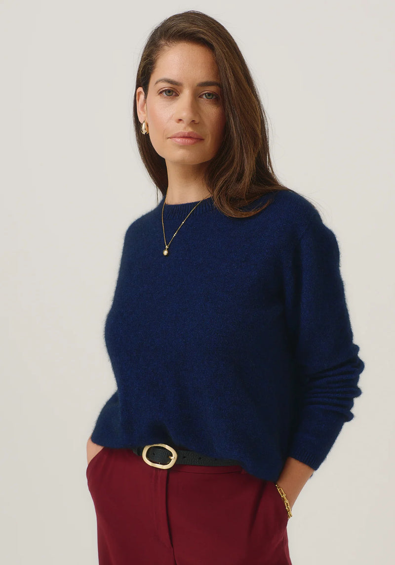 Mia Crew Jumper in Zephyr | Merinomink