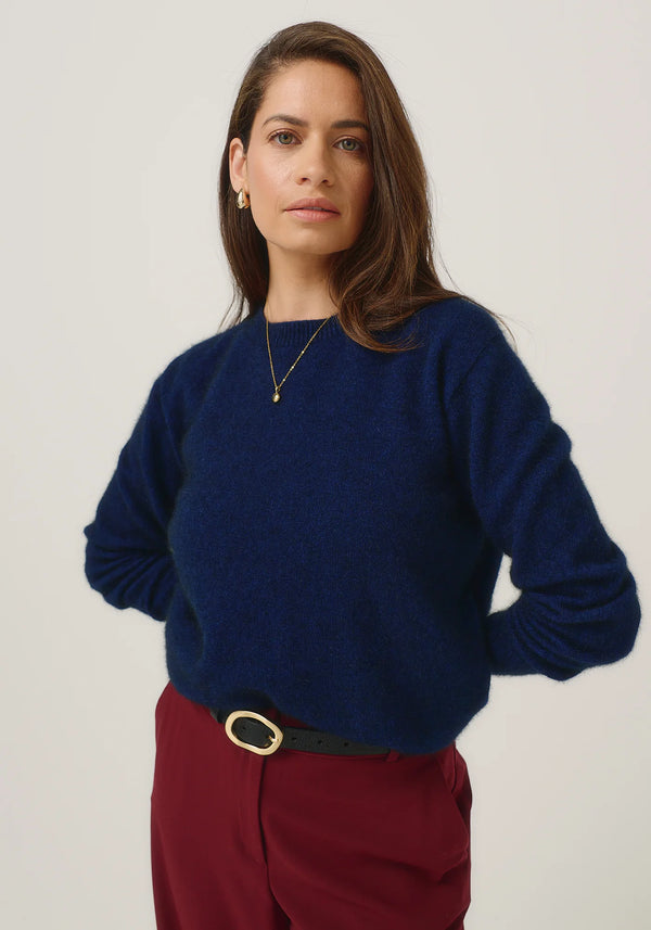 Mia Crew Jumper in Zephyr | Merinomink