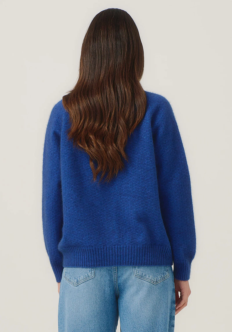 Arianne Zip-Up Jacket in Dusty Blue | Merinomink
