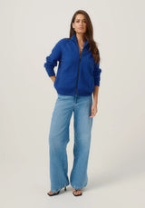 Arianne Zip-Up Jacket in Dusty Blue | Merinomink
