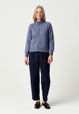Arianne Zip-Up Jacket in Waterfall | Merinomink