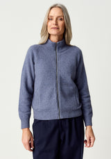 Arianne Zip-Up Jacket in Waterfall | Merinomink
