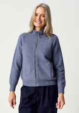 Arianne Zip-Up Jacket in Waterfall | Merinomink
